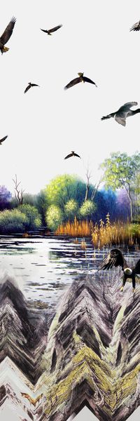 长方丝巾印花华亿平台图片