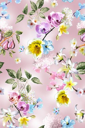 小清新印花华亿平台图片