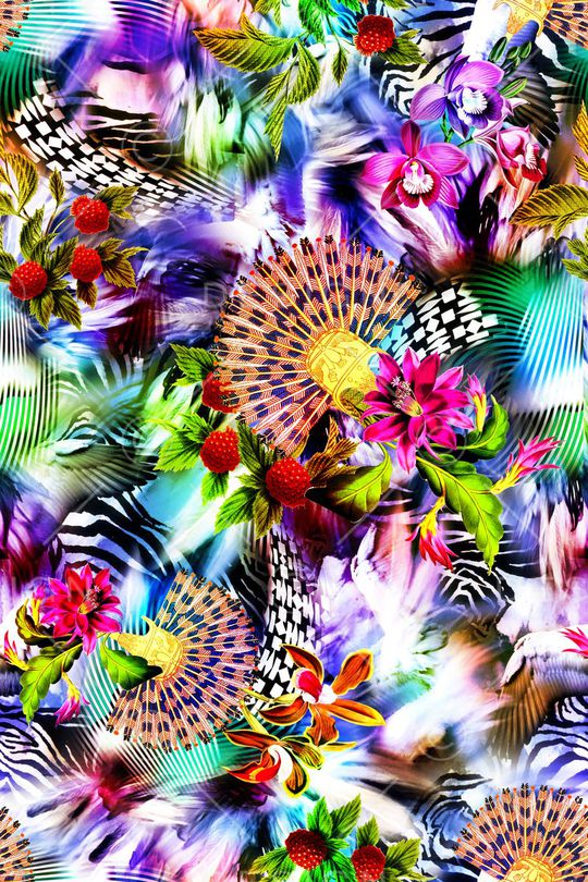 抽象印花华亿平台图片