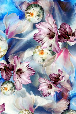 柔美印花华亿平台图片