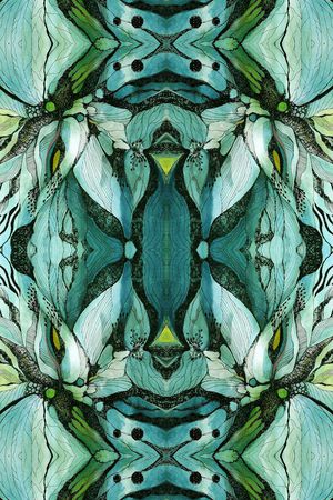 绿色印花华亿平台图片