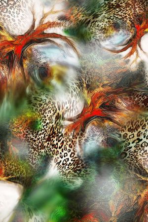 抽象印花华亿平台图片