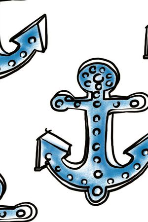 蓝锚无限循环印花华亿平台图片