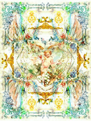 欧式印花华亿平台图片