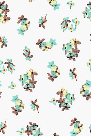 碎花印花华亿平台图片