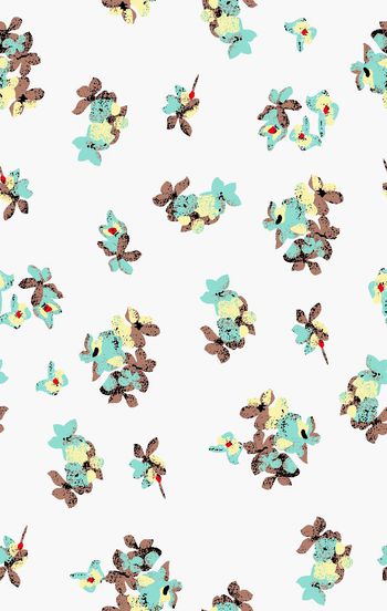 414019-5色清晰小碎花