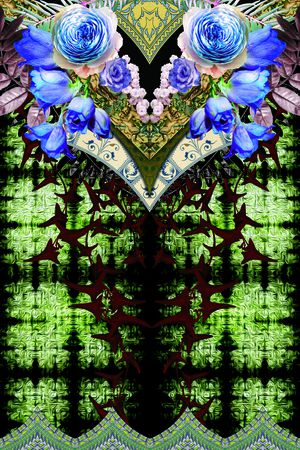 v字型印花华亿平台图片