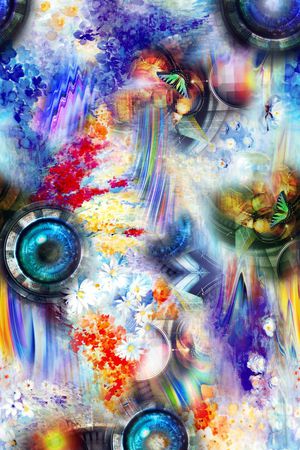 几何印花华亿平台图片