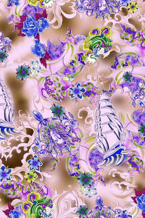 帆船印花华亿平台图片