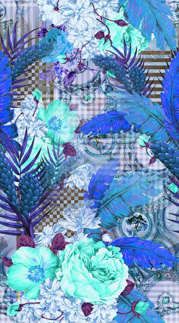 414273-改 大华亿平台 花卉组合 服装