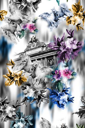 欧式印花华亿平台图片