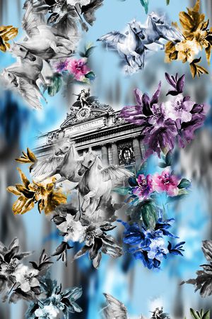 欧式印花华亿平台图片