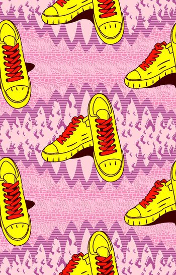 鞋子印花华亿平台图片