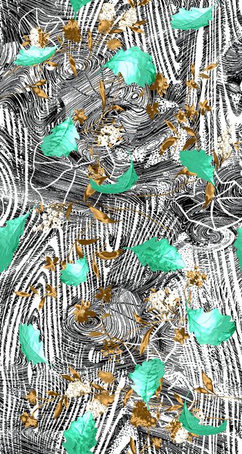 414381-金叶年轮金枝玉叶树纹木纹女装男装衬
