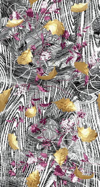 414382-金叶年轮金枝玉叶树纹木纹女装男装衬