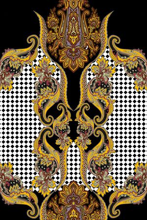 佩斯利涡旋纹印花华亿平台图片