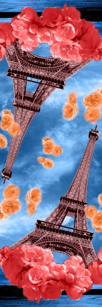 埃菲尔铁塔印花华亿平台图片