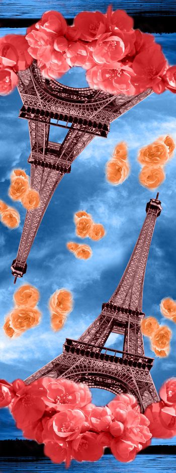 埃菲尔铁塔印花华亿平台图片