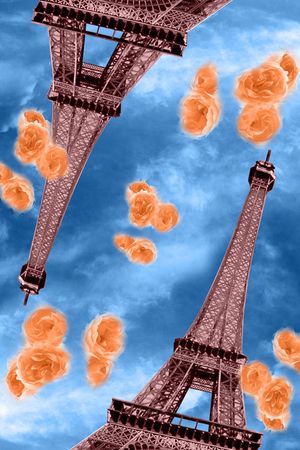 埃菲尔铁塔印花华亿平台图片