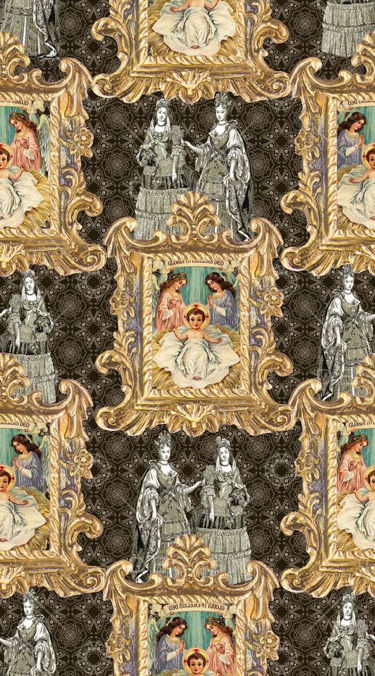 青花瓷印花华亿平台图片