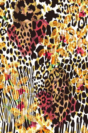 动物纹印花华亿平台图片