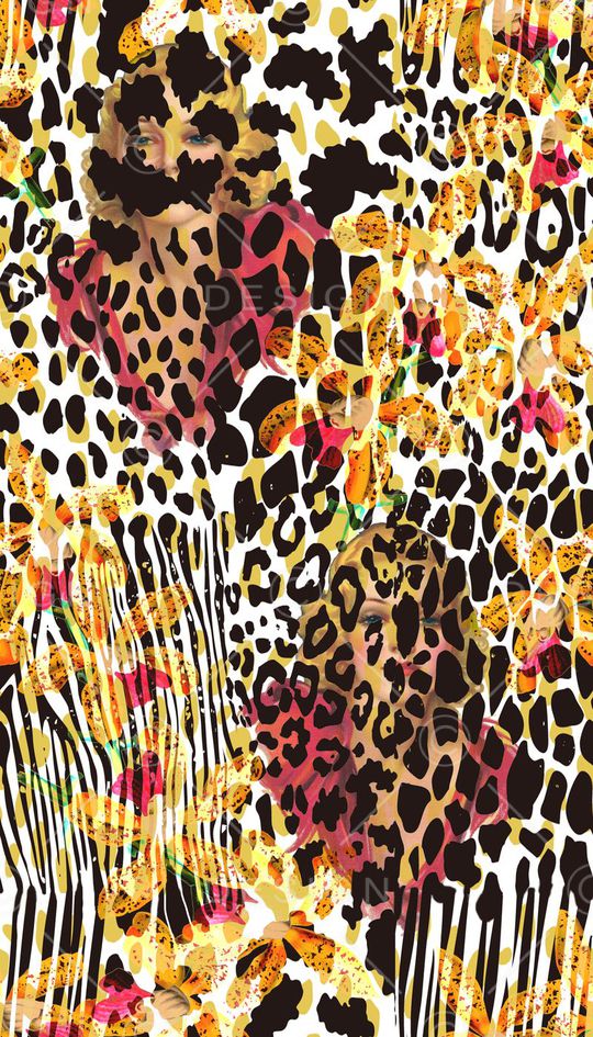 动物纹印花华亿平台图片