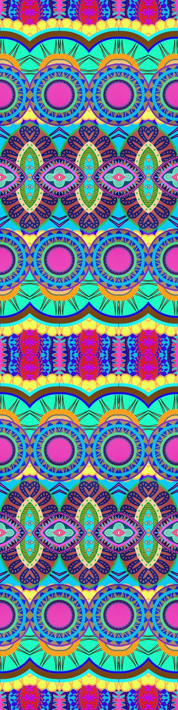 414685-民间团花民族风情几何图案围巾女装男