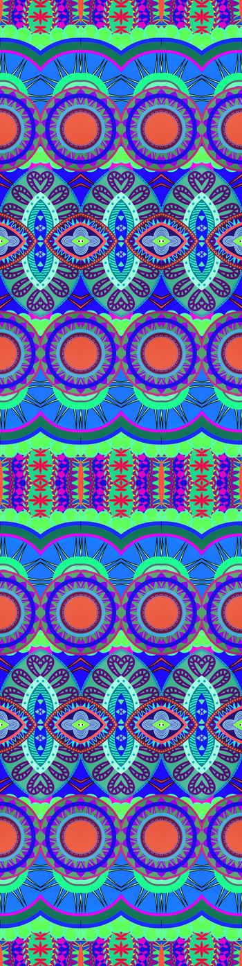 414686-民间团花民族风情几何图案围巾女装男