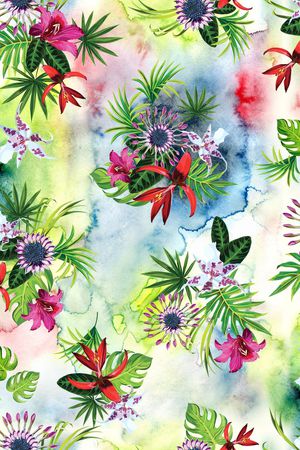 水墨底纹印花华亿平台图片