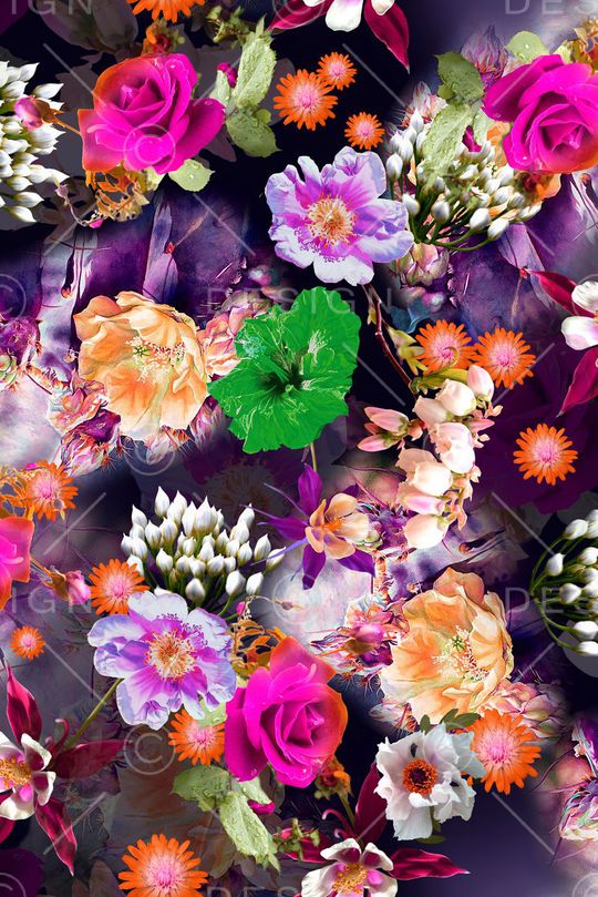 时尚 写实印花华亿平台图片