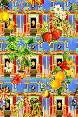 热带风印花华亿平台图片