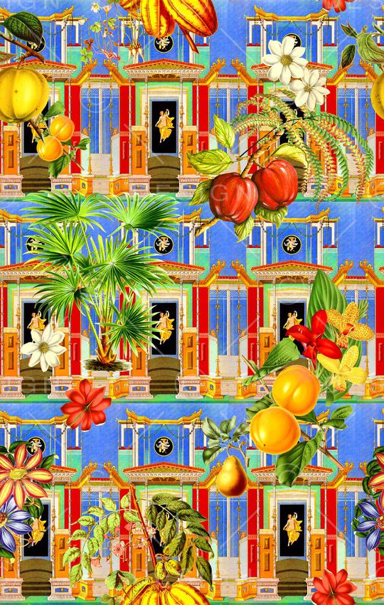 热带风印花华亿平台图片