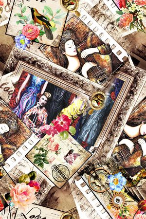 抽象印花华亿平台图片