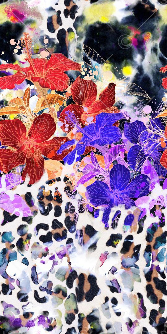 豹纹印花华亿平台图片