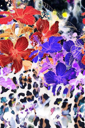 豹纹印花华亿平台图片