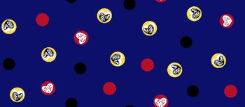 415049-美丽圆点爱心桃 清晰可爱 简单大方