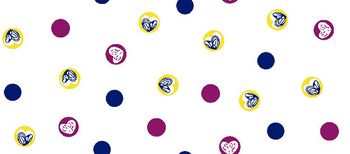 415050-美丽圆点爱心桃 清晰可爱 简单大方