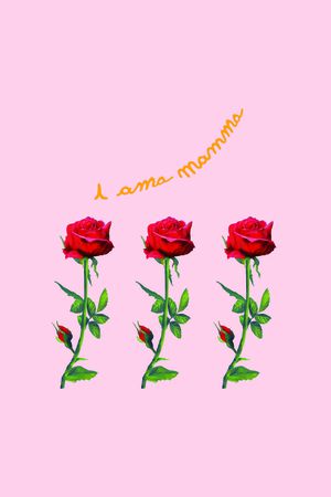 三朵玫瑰印花华亿平台图片