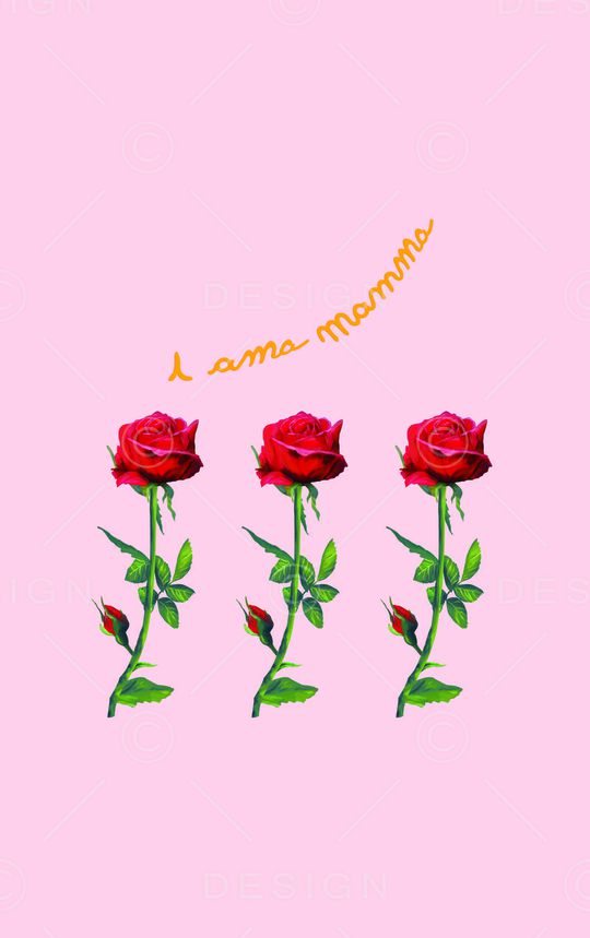 三朵玫瑰印花华亿平台图片