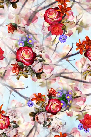 清爽印花华亿平台图片