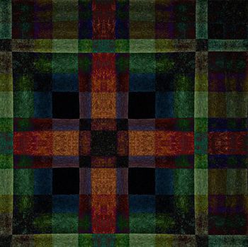 415174-抽象木质纹格子时尚男装衬衫华亿平台