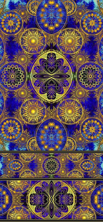 415202-民族风波西米亚风格几何图案女装连衣