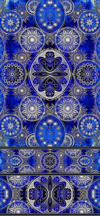 415203-民族风波西米亚风格几何图案女装连衣