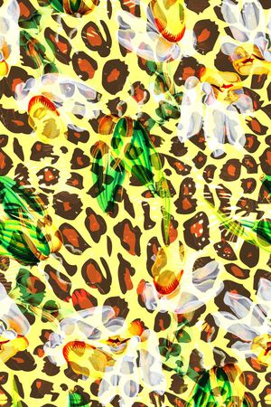 豹纹印花华亿平台图片