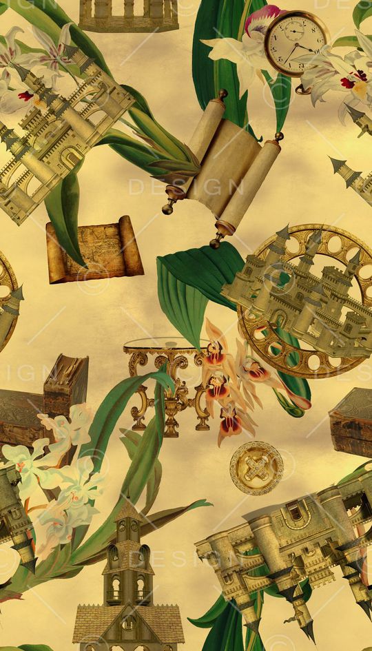 复古印花华亿平台图片