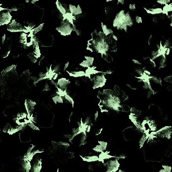 415253-单色水墨花朵