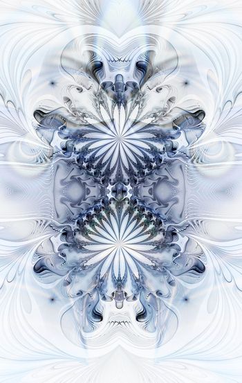 415283-淡雅飘逸春夏薄款时尚几何花卉气体烟