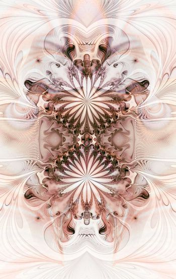 415284-淡雅飘逸春夏薄款时尚几何花卉气体烟