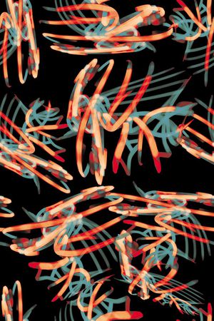 层次水墨印花华亿平台图片