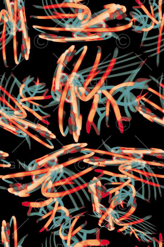 层次水墨印花华亿平台图片